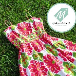 Maggy L Geometric Flower Dress JUNIORS SIZE 14